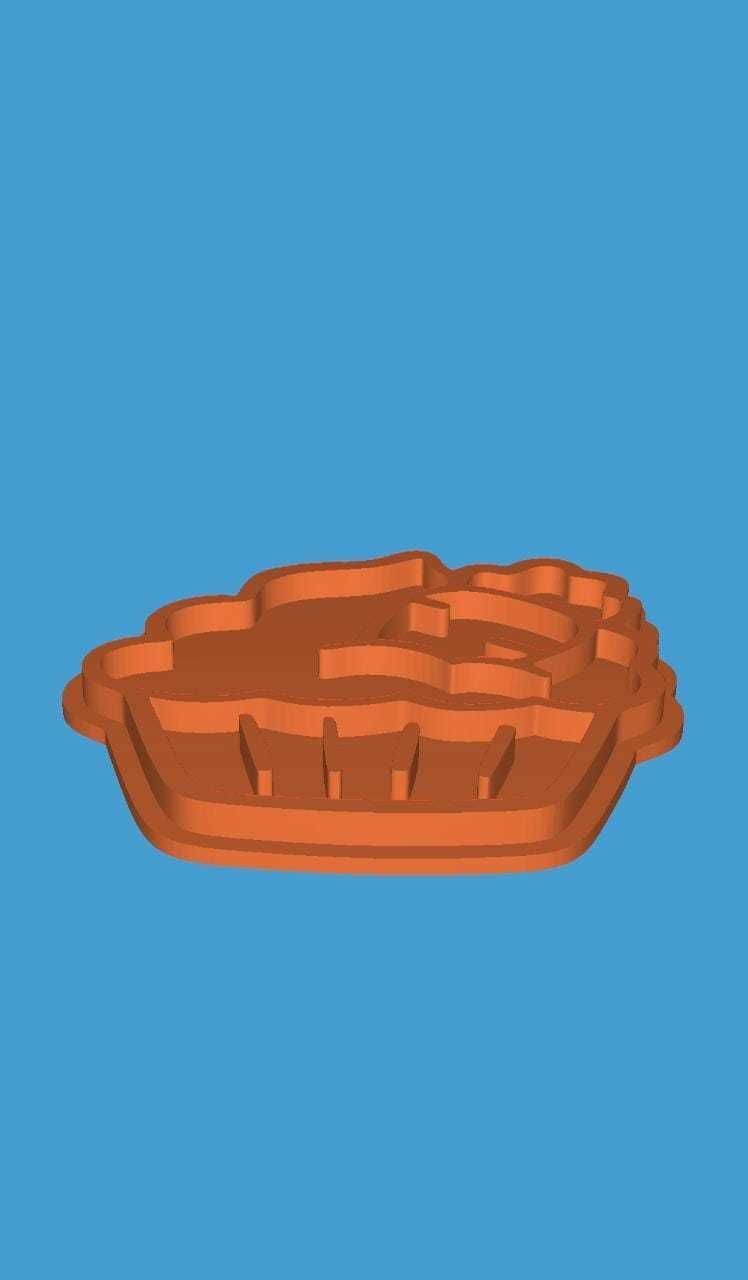 MakeIT Easter Cookie Cutter Collection Carrot In Pie With Frame 3D model_9