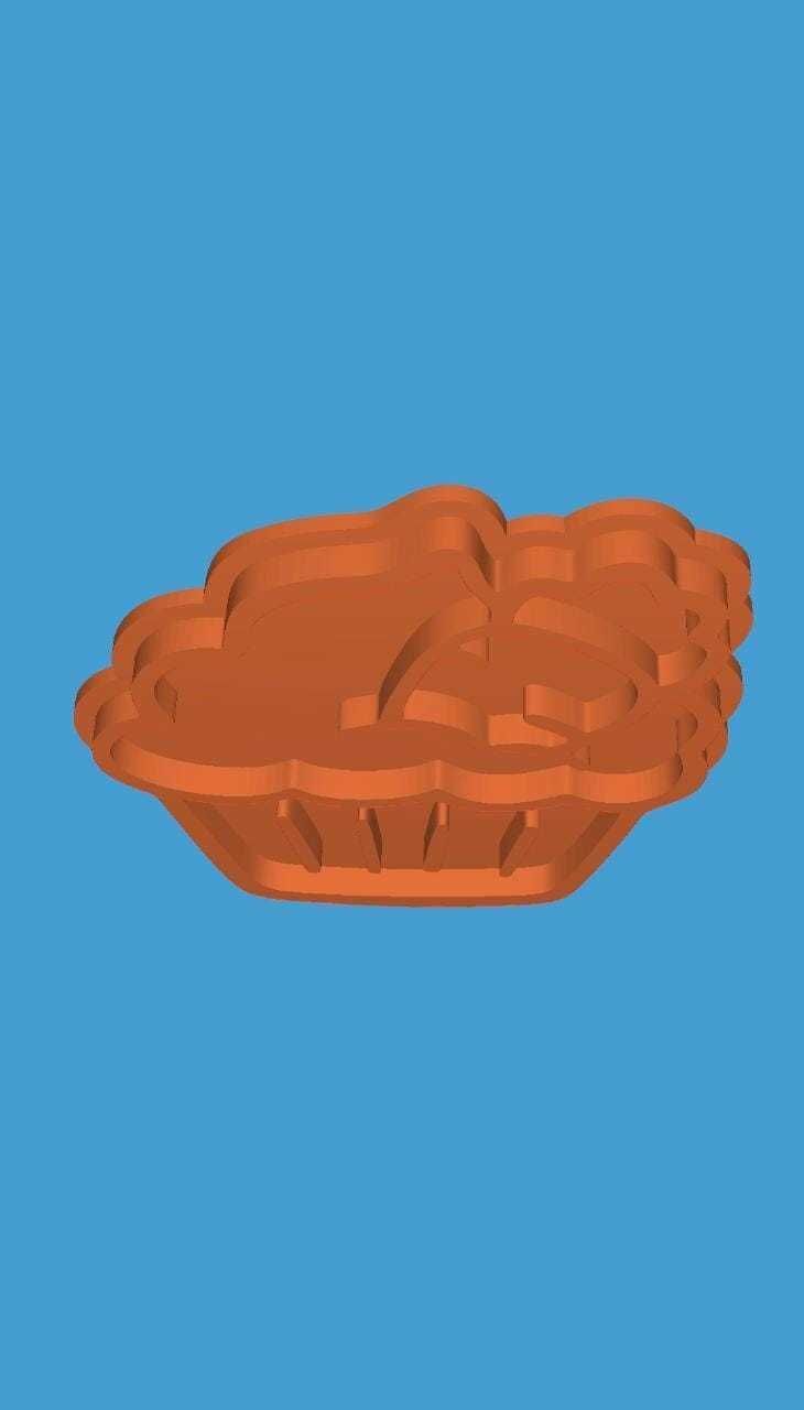 MakeIT Easter Cookie Cutter Collection Carrot In Pie With Frame 3D model_7