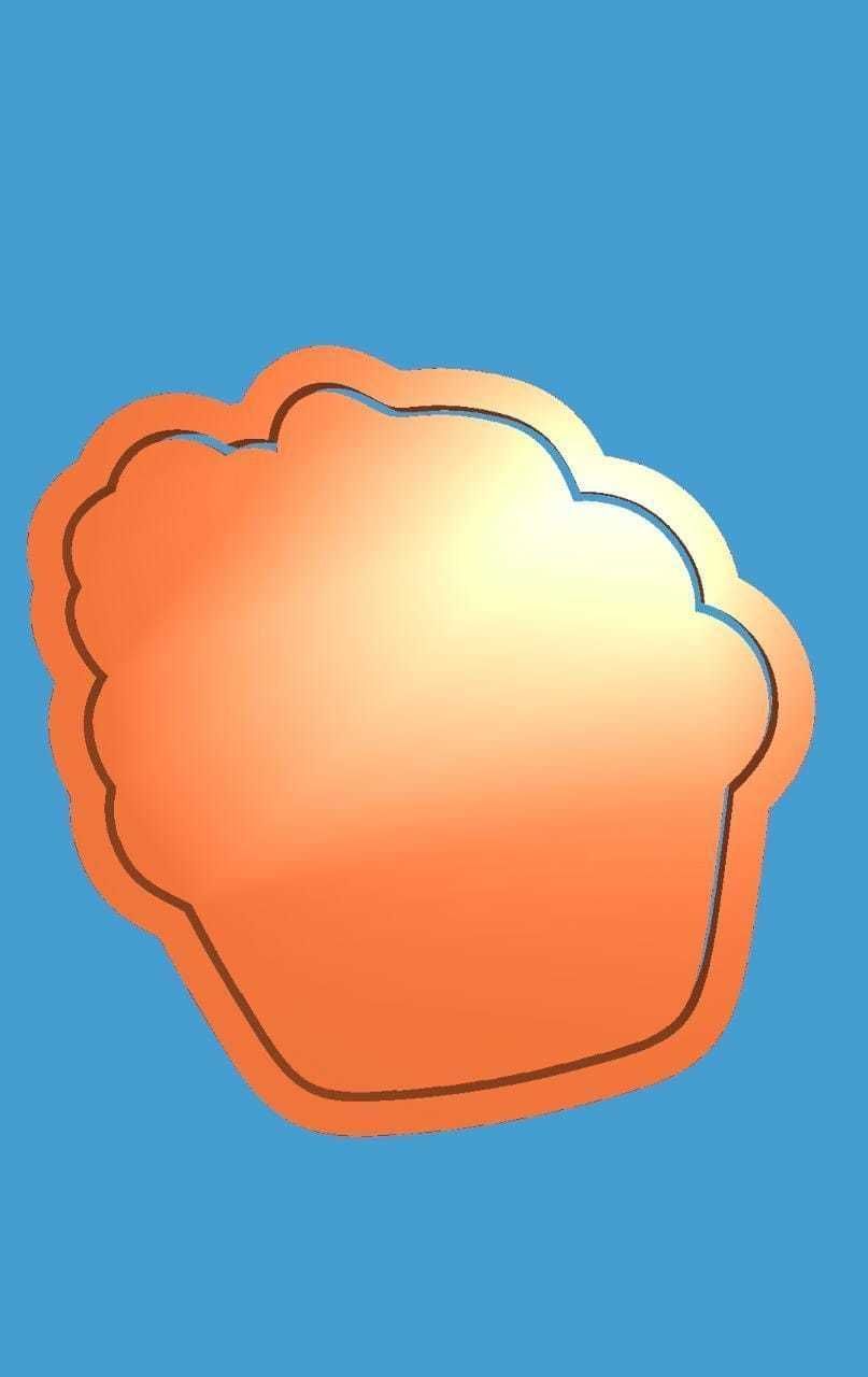 MakeIT Easter Cookie Cutter Collection Carrot In Pie With Frame 3D model_1