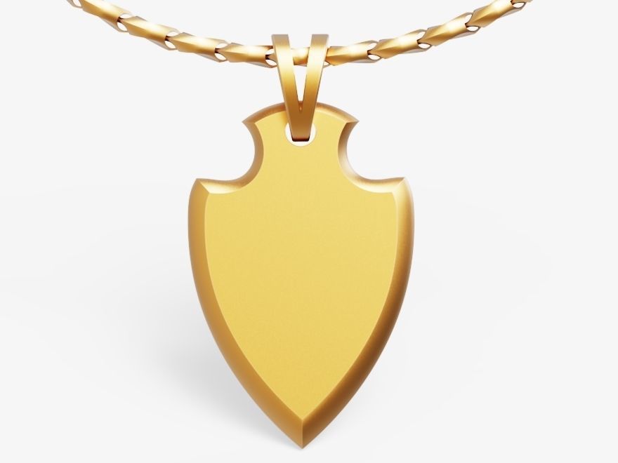 Finged Lion Pendant Silver Gold  Print 3D print model_6