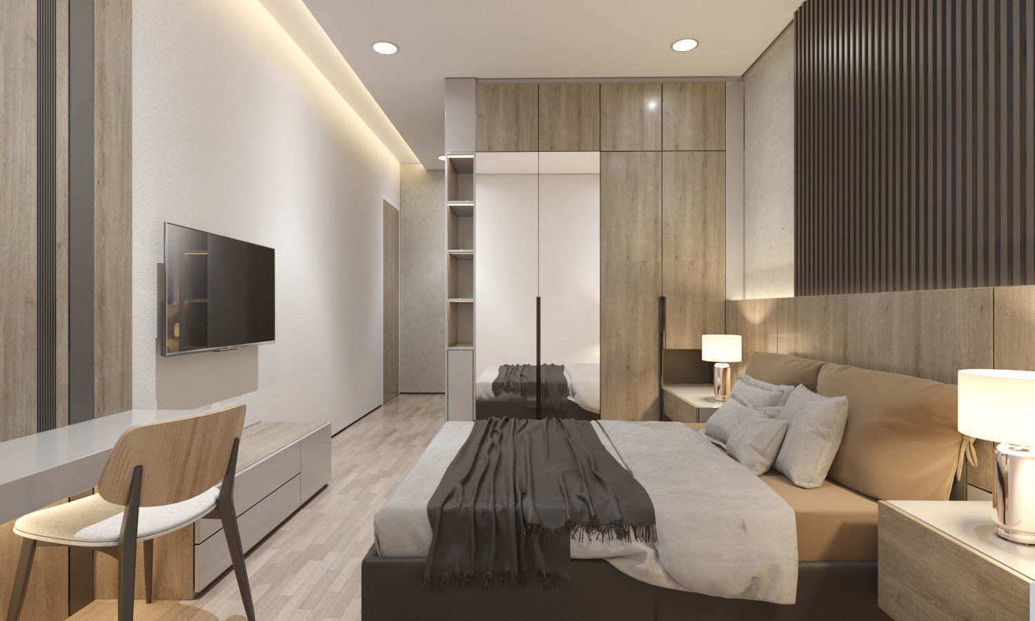 BEDROOM SCENE - VRAY NEXT FOR SKETCHUP 3D model_2