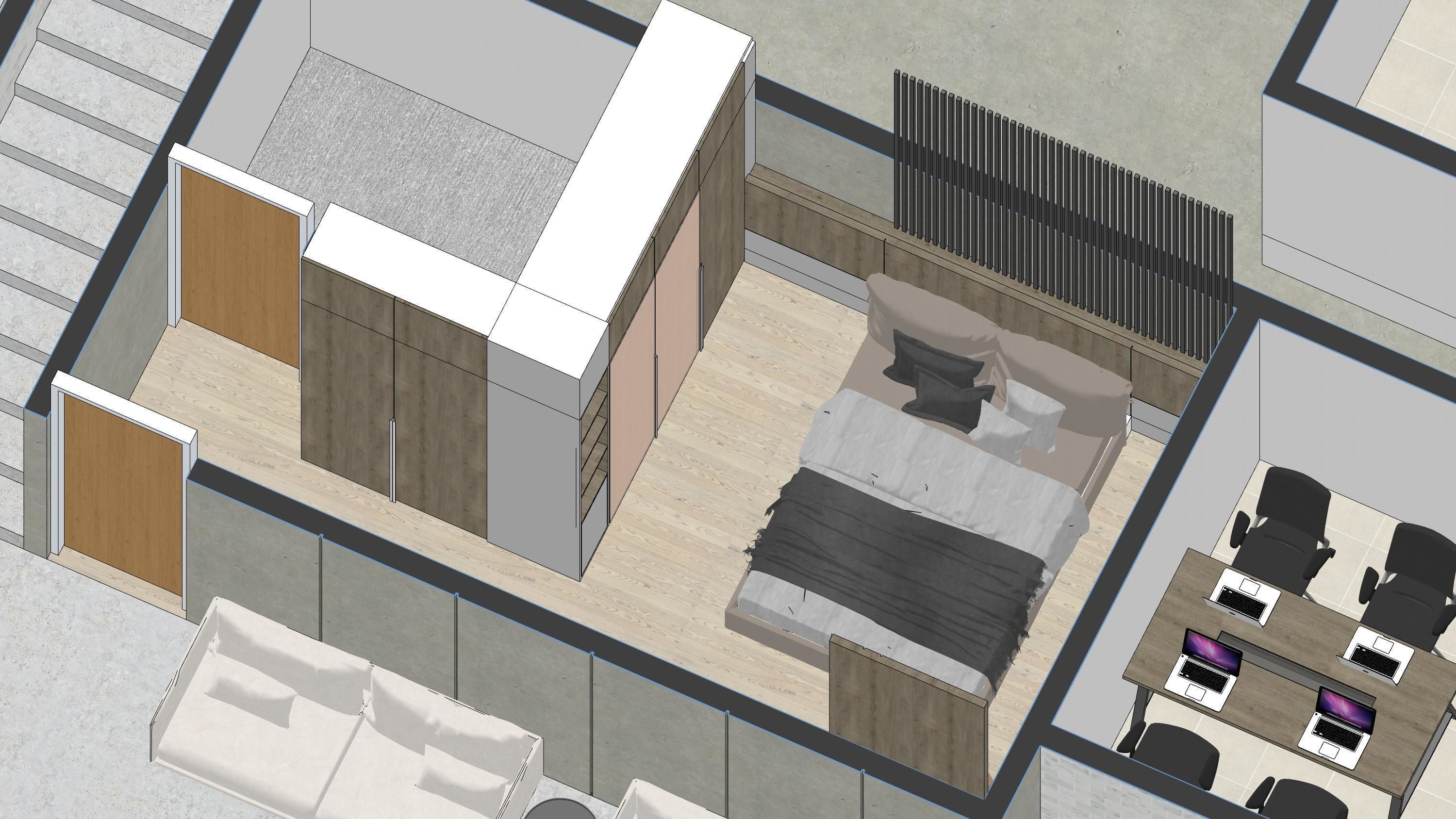 BEDROOM SCENE - VRAY NEXT FOR SKETCHUP 3D model_6