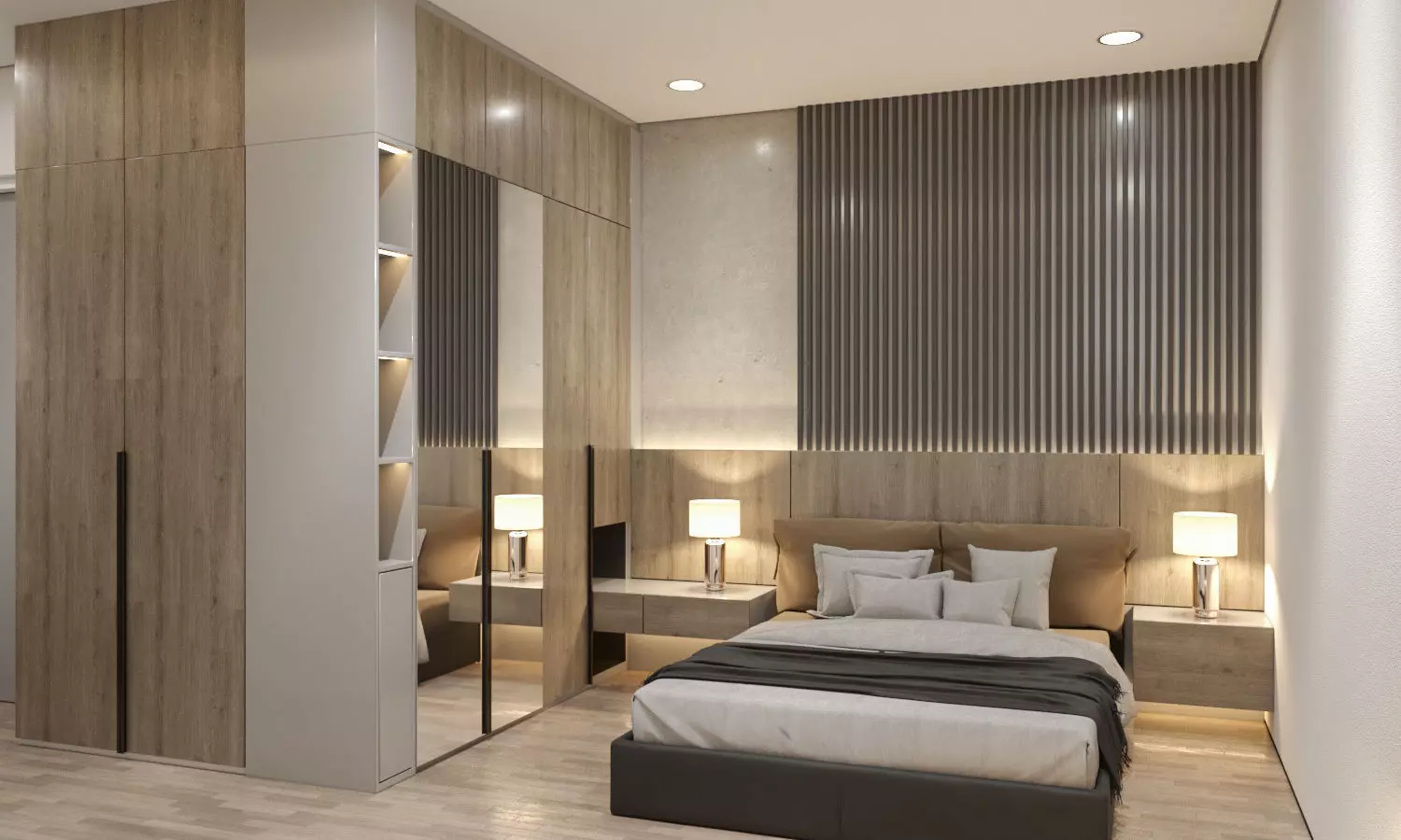 BEDROOM SCENE - VRAY NEXT FOR SKETCHUP 3D model_0