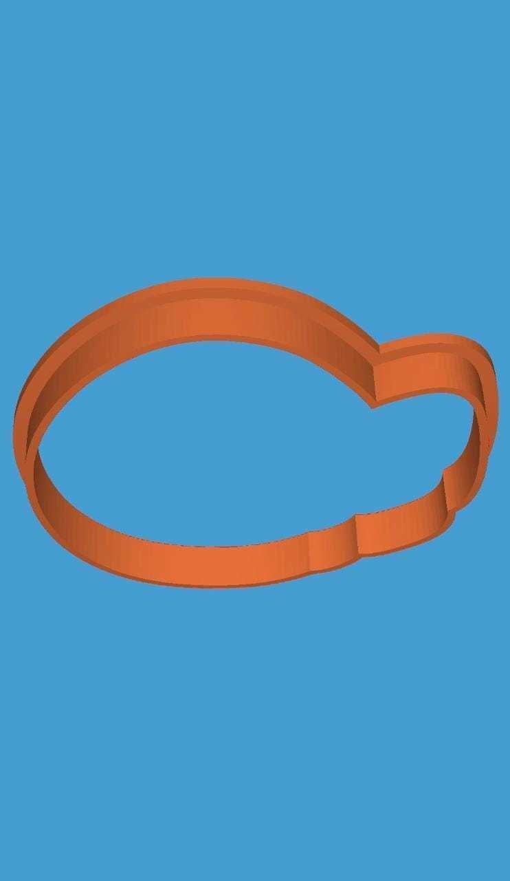 MakeIT Easter Cookie Cutter Collection Egg With Bow With Frame 3D model_5