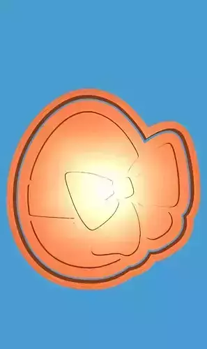 MakeIT Easter Cookie Cutter Collection Egg With Bow With Frame