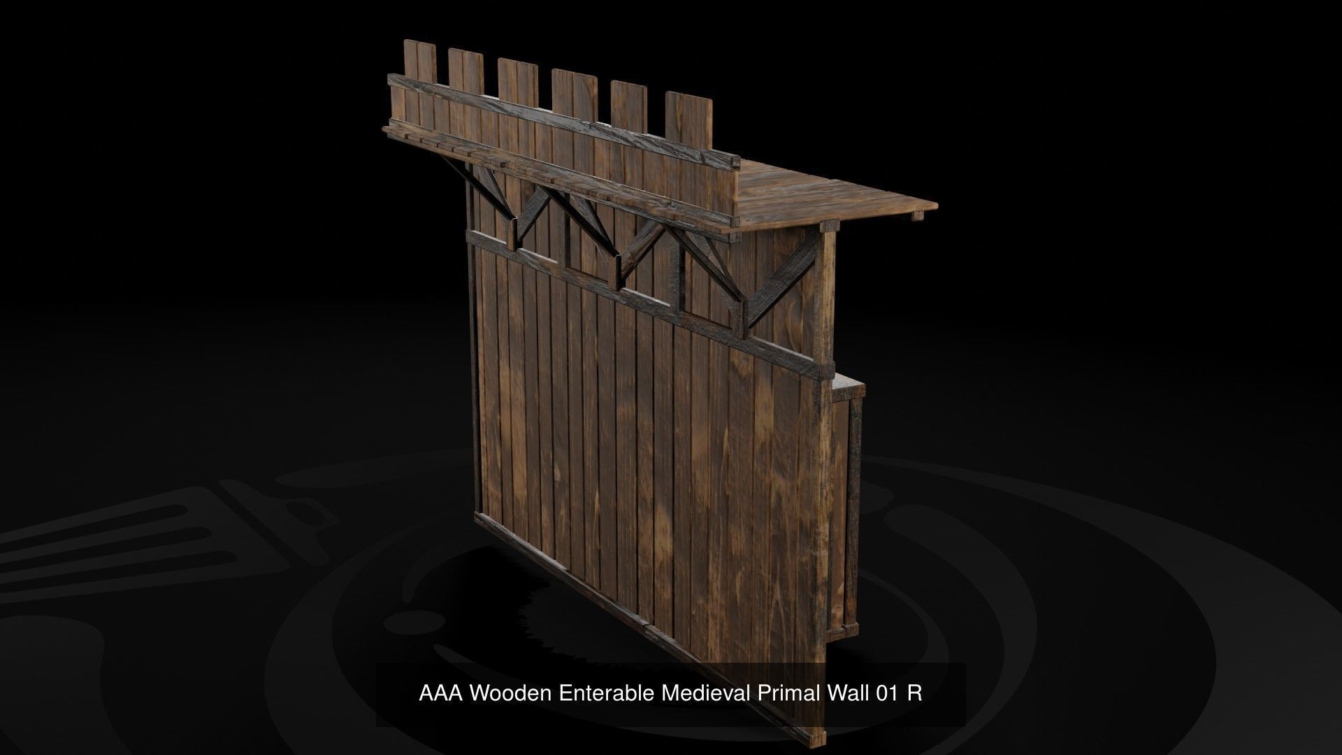 AAA Wooden Enterable Medieval Primal Hut Collection 03 R _24