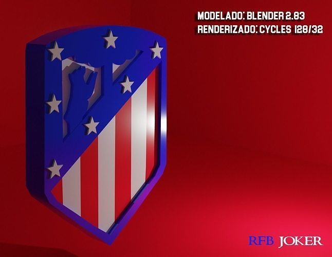 Atletico de Madrid Free 3D model