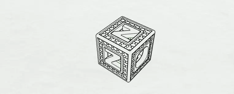 Baby Block Charm - Z  3D print model_0