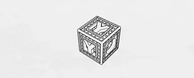 Baby Block Charm - Y