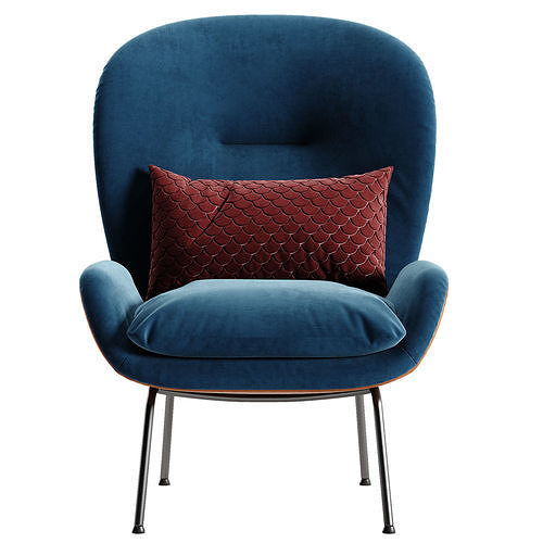 Rolf benz armchair 594 3D model 6