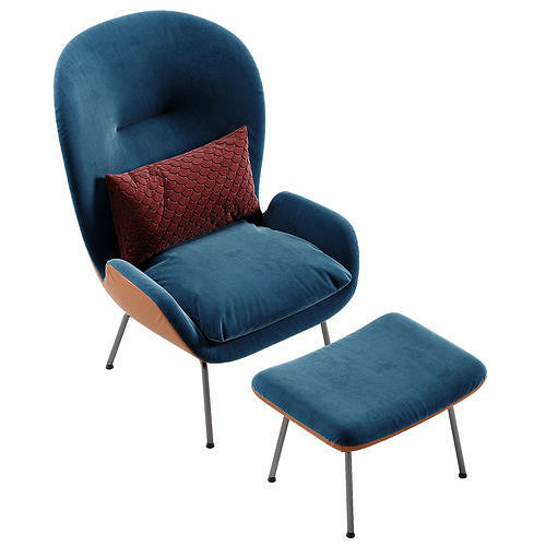 Rolf benz armchair 594 3D model 3