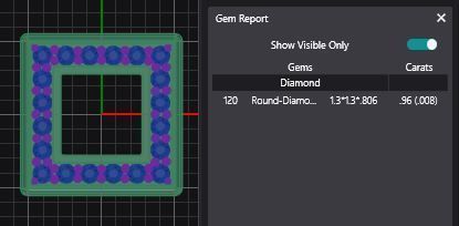 Baby Block Charm - W 3D print model_6