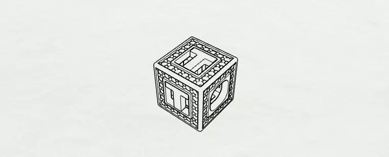 Baby Block Charm - T 3D print model_0
