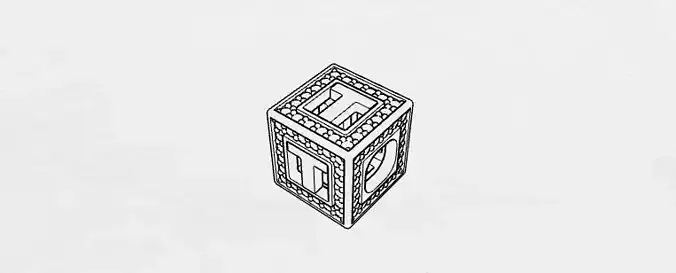 Baby Block Charm - T