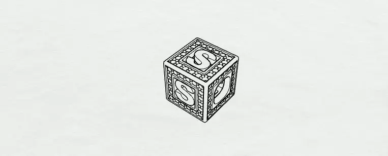 Baby Block Charm - S 3D print model_0