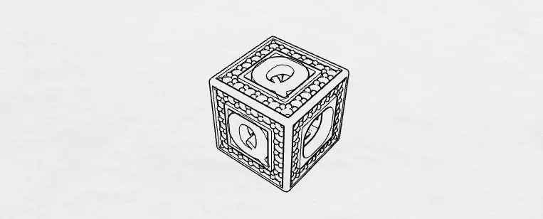Baby Block Charm - Q 3D print model_0