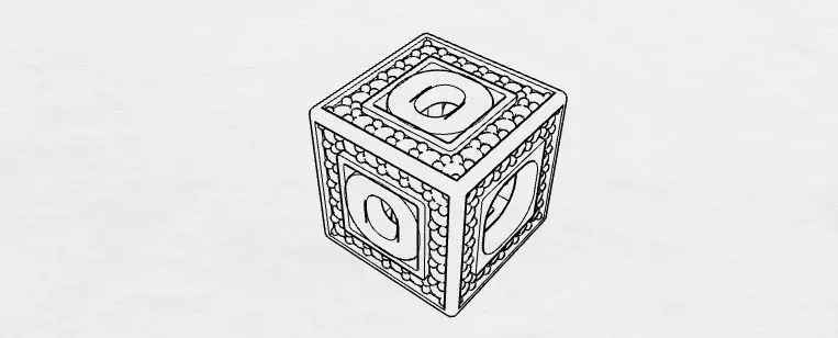Baby Block Charm - O 3D print model_0