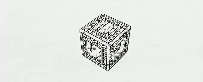 Baby Block Charm - I