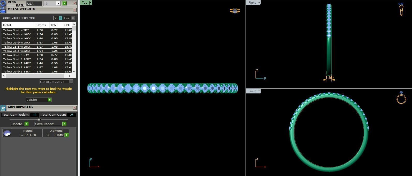 Simple Ring  band 3D print model_3