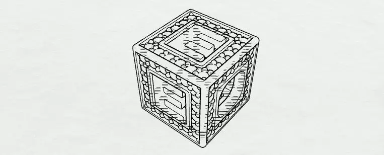 Baby Block Charm - E 3D print model_0