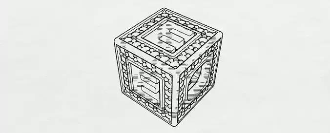 Baby Block Charm - E