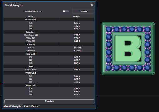 Baby Block Charm - B 3D print model_5