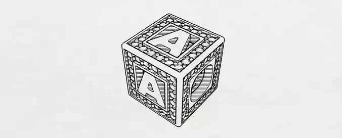 Baby Block Charm - A 3D print model