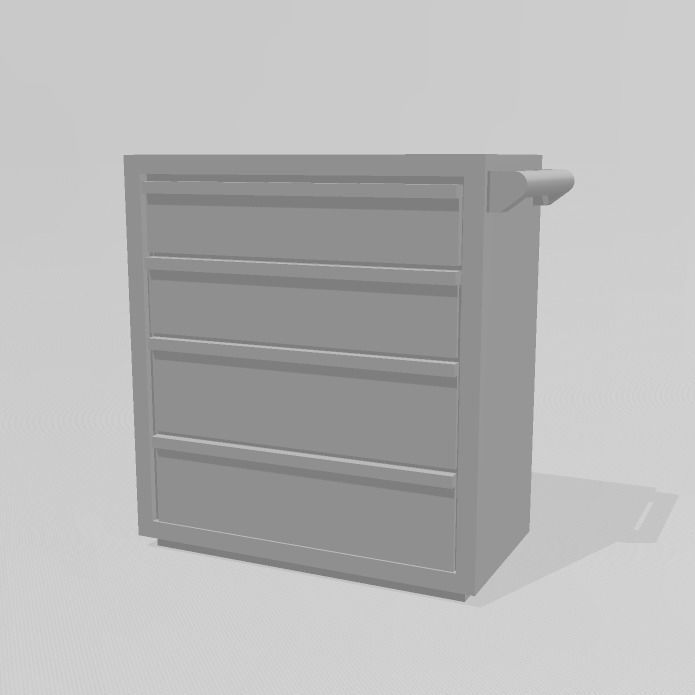 WORKSHOP TOOL BOX 7MM 1-43 SCALE MODEL RAILWAY GARAGE 3D print model_3