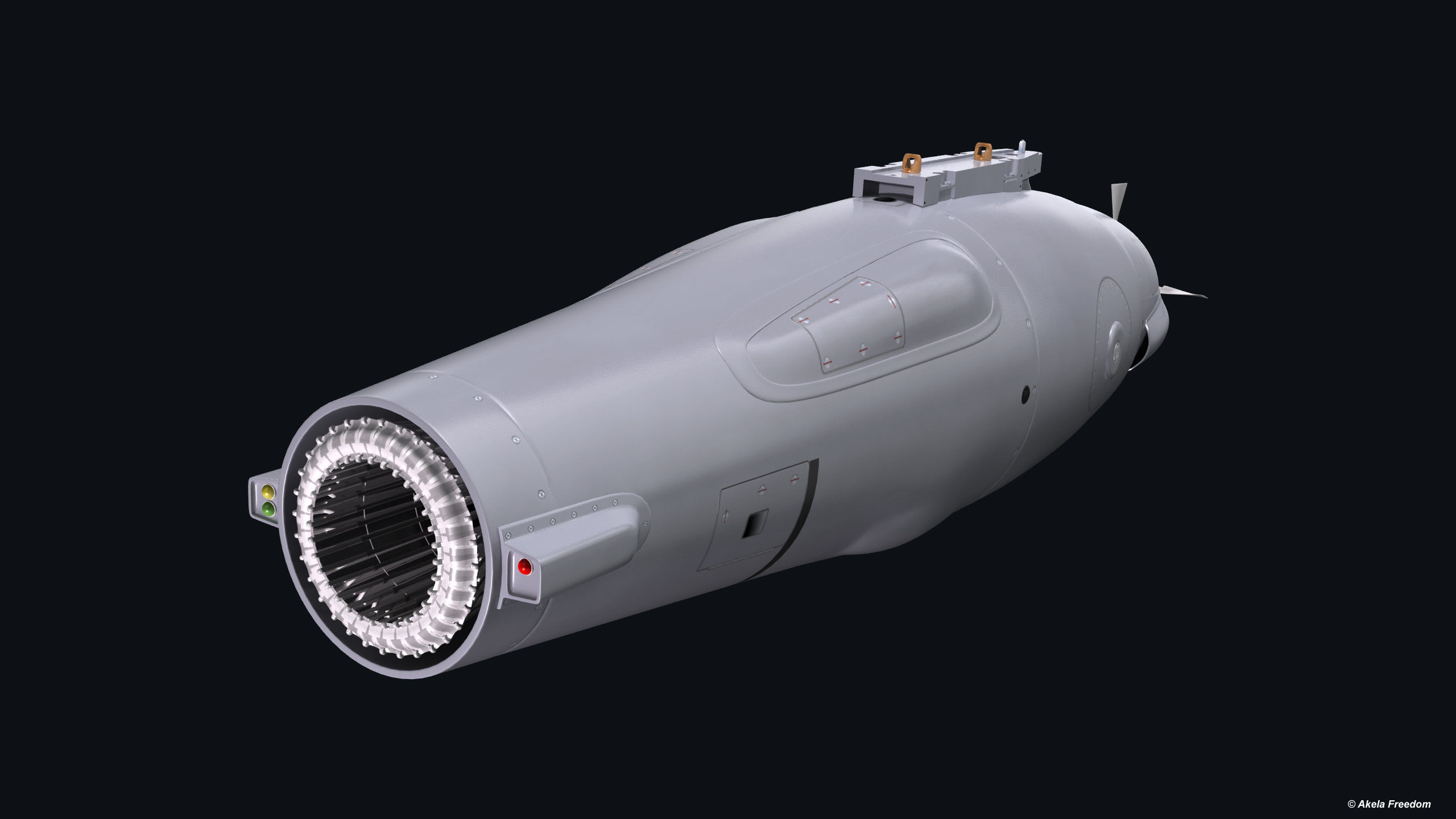 Refueling Pod 3D model_4