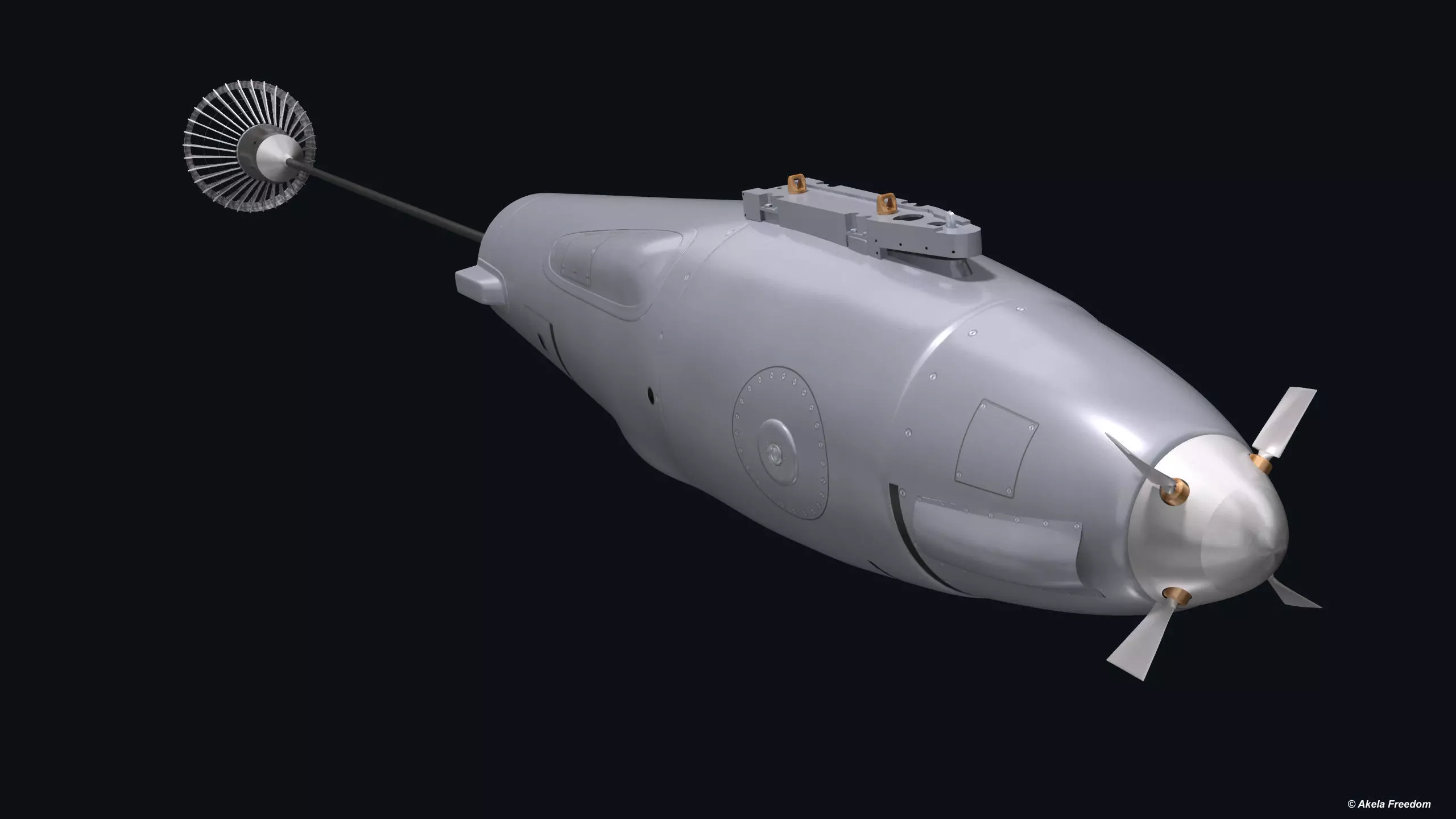 Refueling Pod 3D model_0