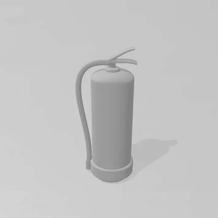 FIRE EXTINGUISHER 7MM SCALE 1-43 O GAUGE MODEL RAILWAY BUILDING 3D print model_0