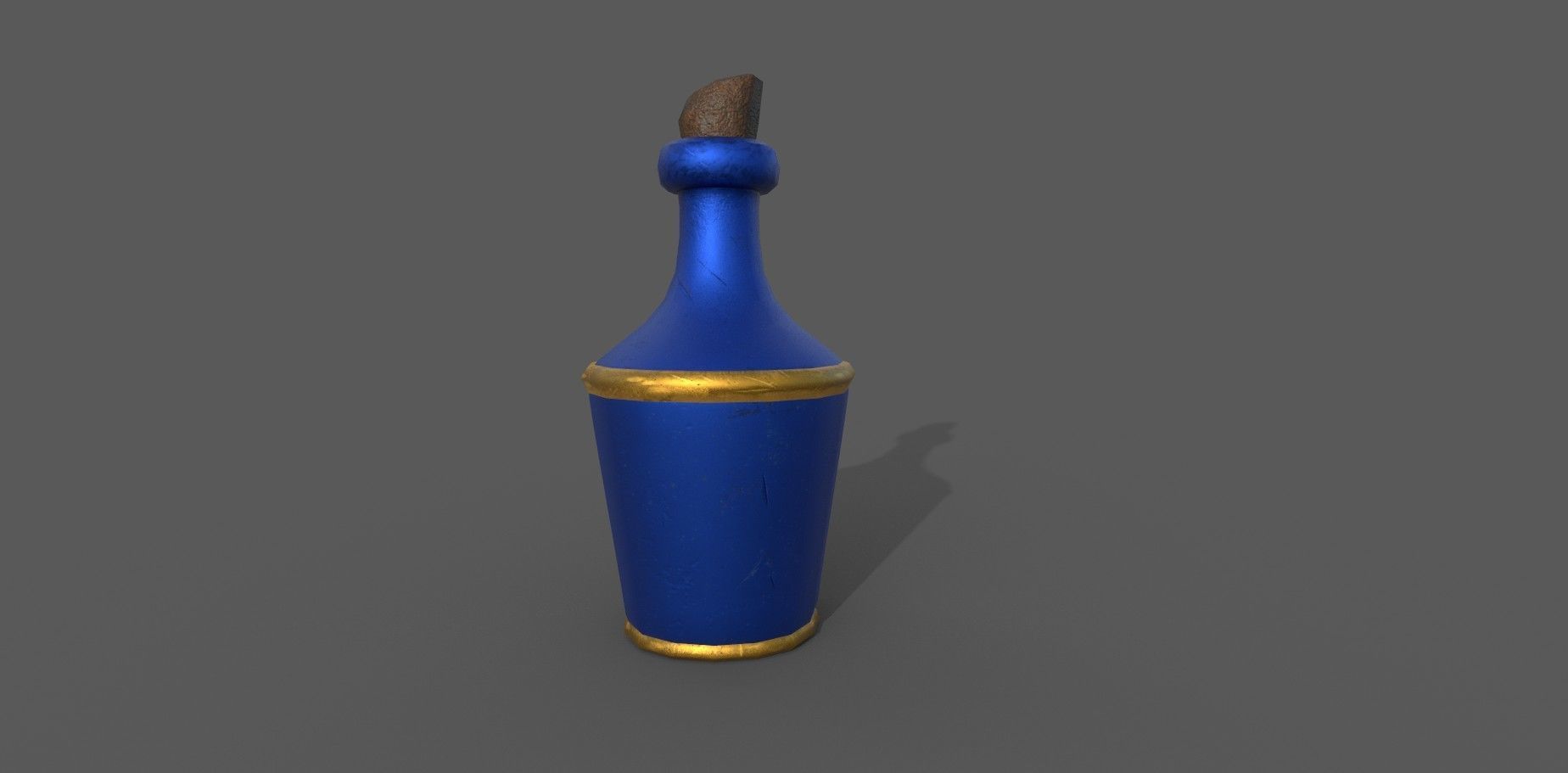 Stylized Alchemist Flasks Low-poly 3D model_8