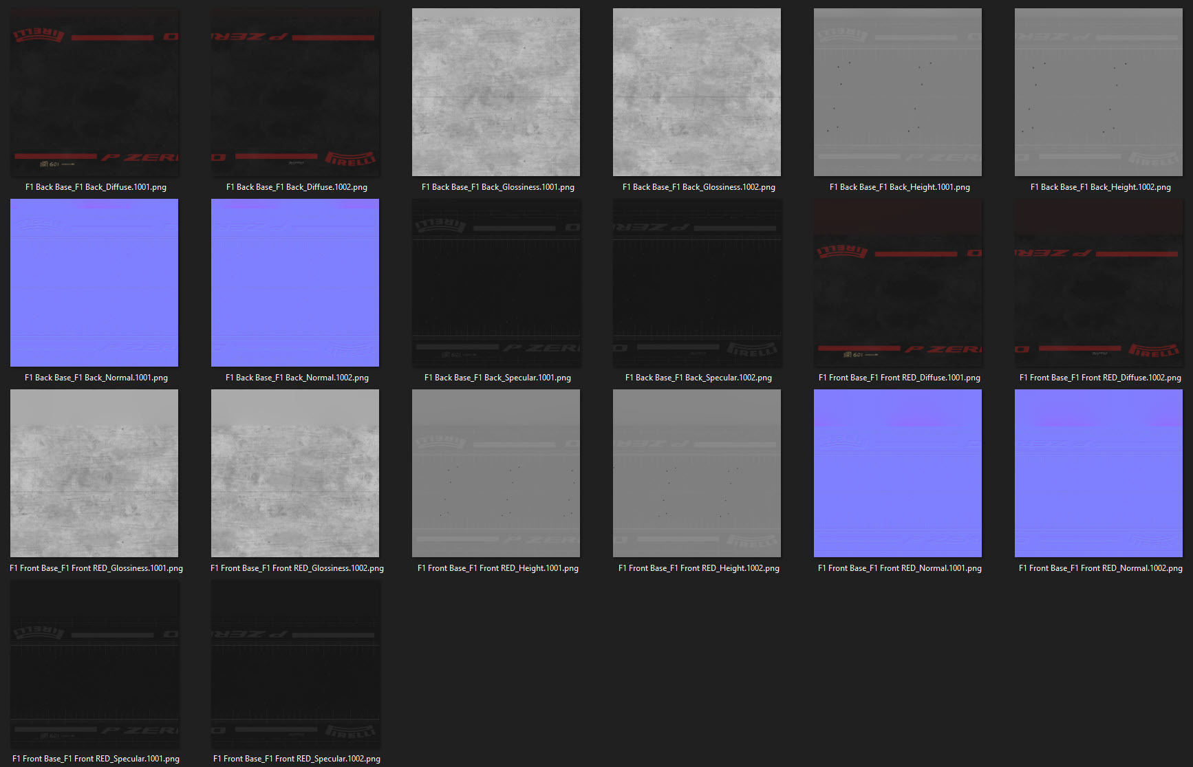 F1 Pirelli Slick SOFT Tire Real World Details 3D model_5