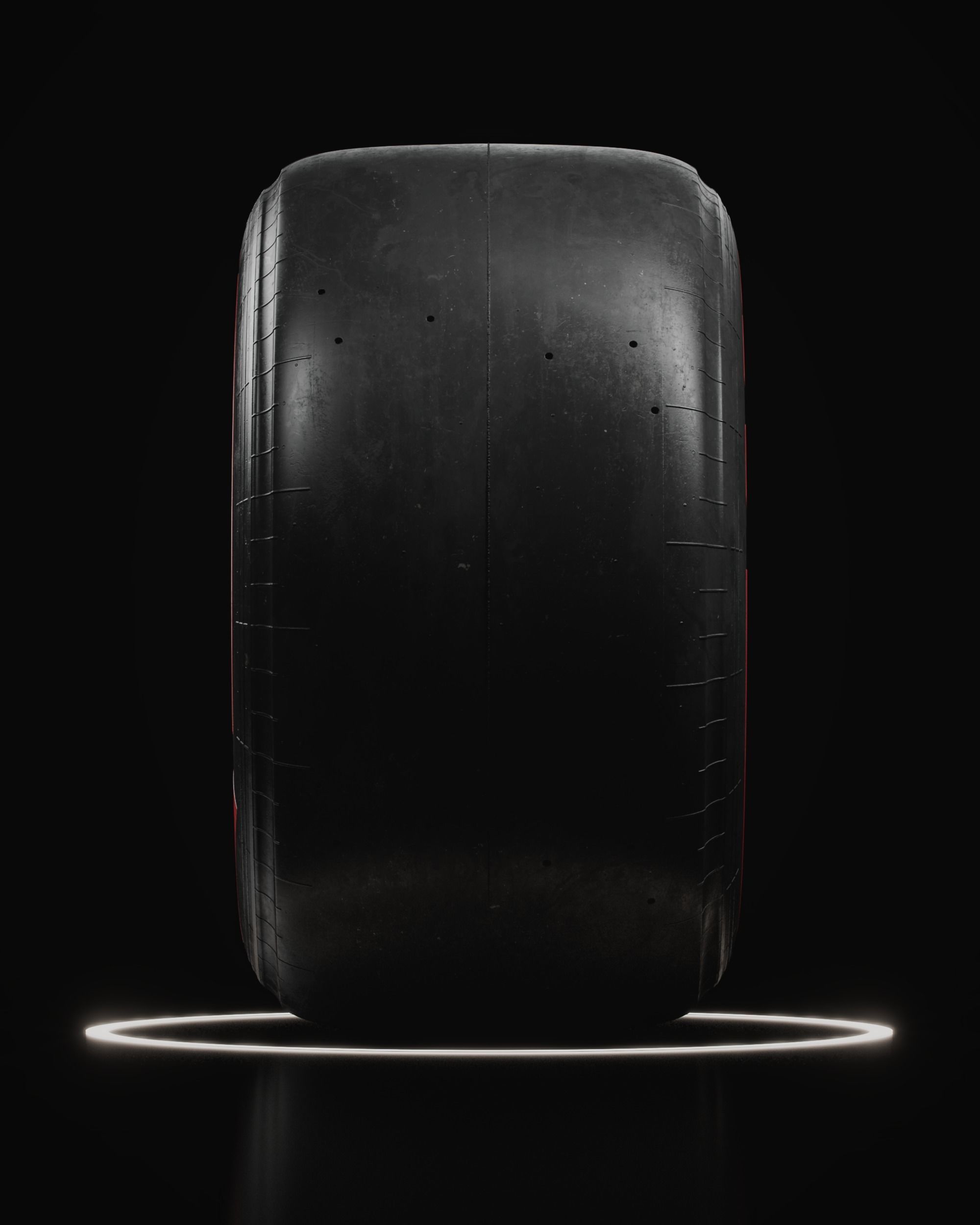 F1 Pirelli Slick SOFT Tire Real World Details 3D model_2