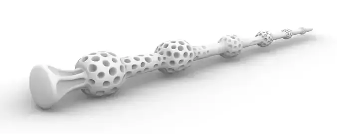 The Elder Wand 2 various items 3D print model