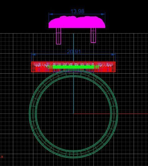 Horseshoe ring 3D print model_4