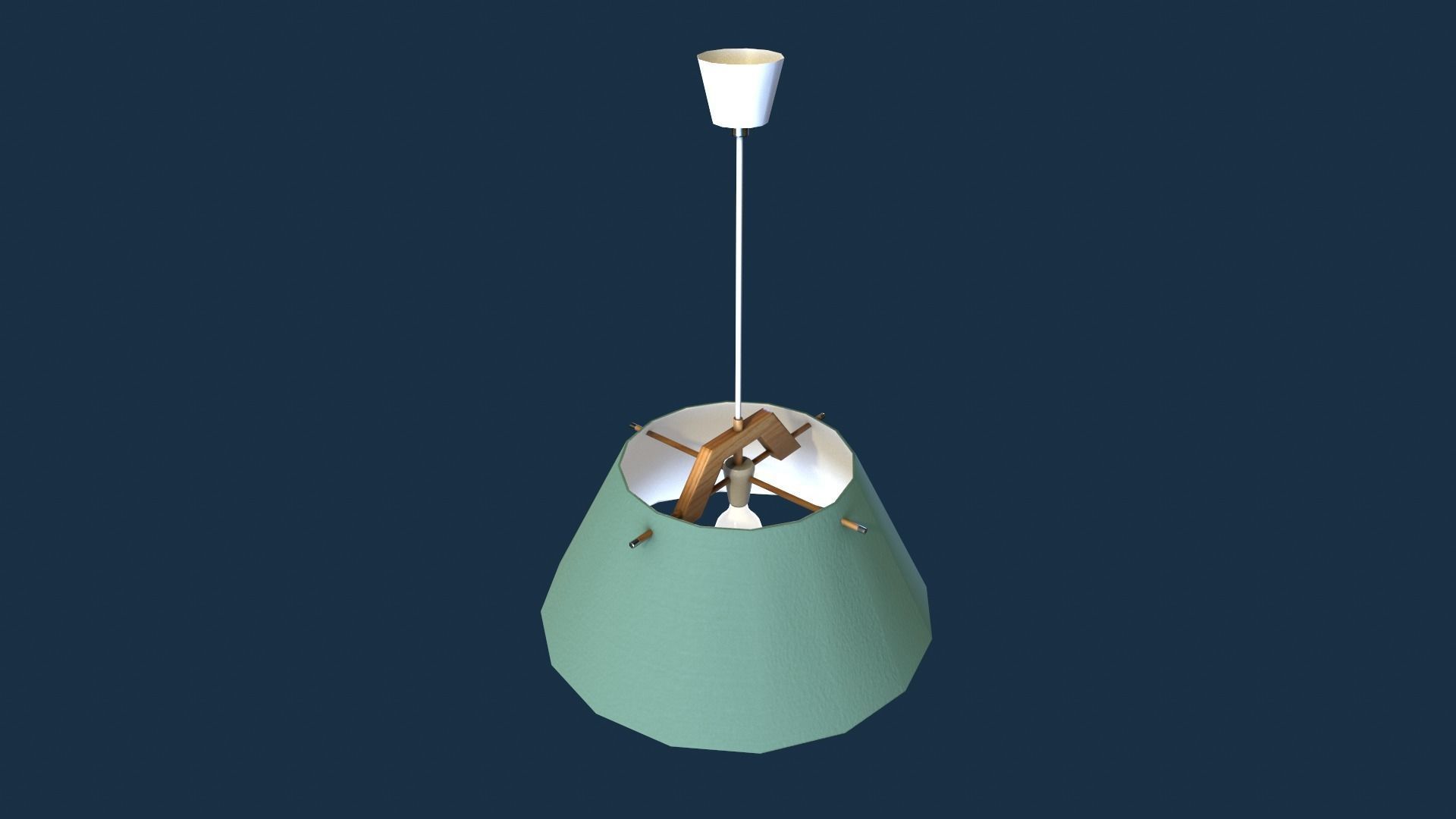 Set Of Lamps Low-poly 3D model_4