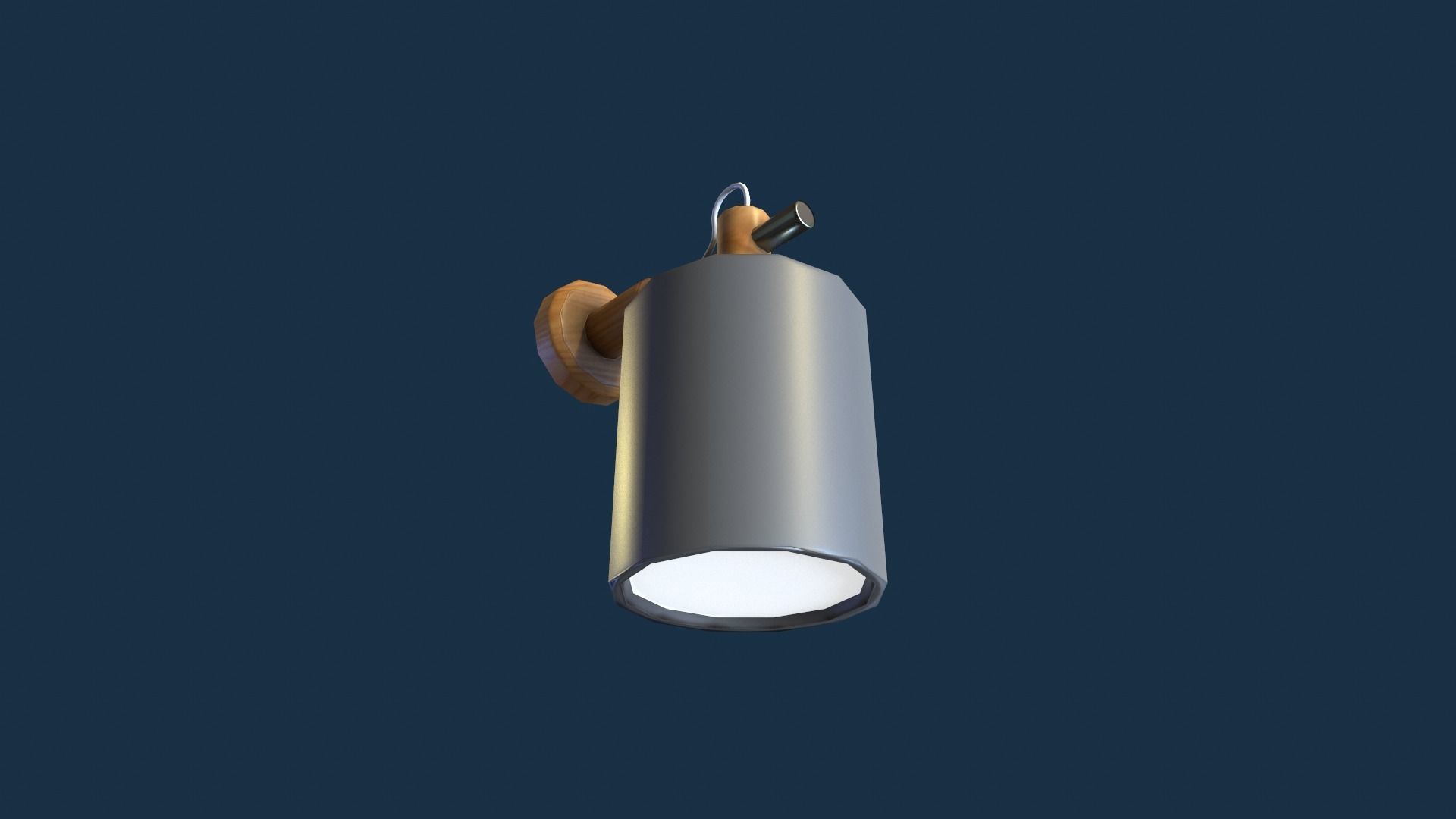 Set Of Lamps Low-poly 3D model_11