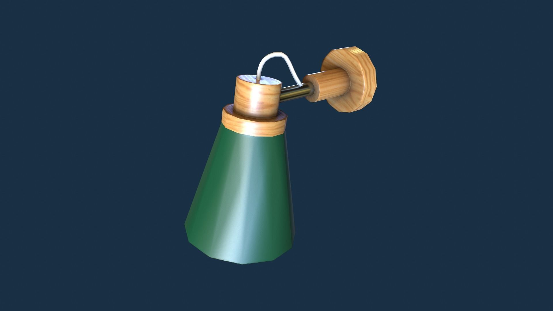 Set Of Lamps Low-poly 3D model_12