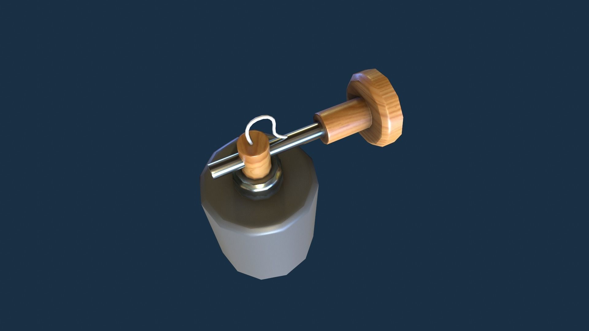 Set Of Lamps Low-poly 3D model_10