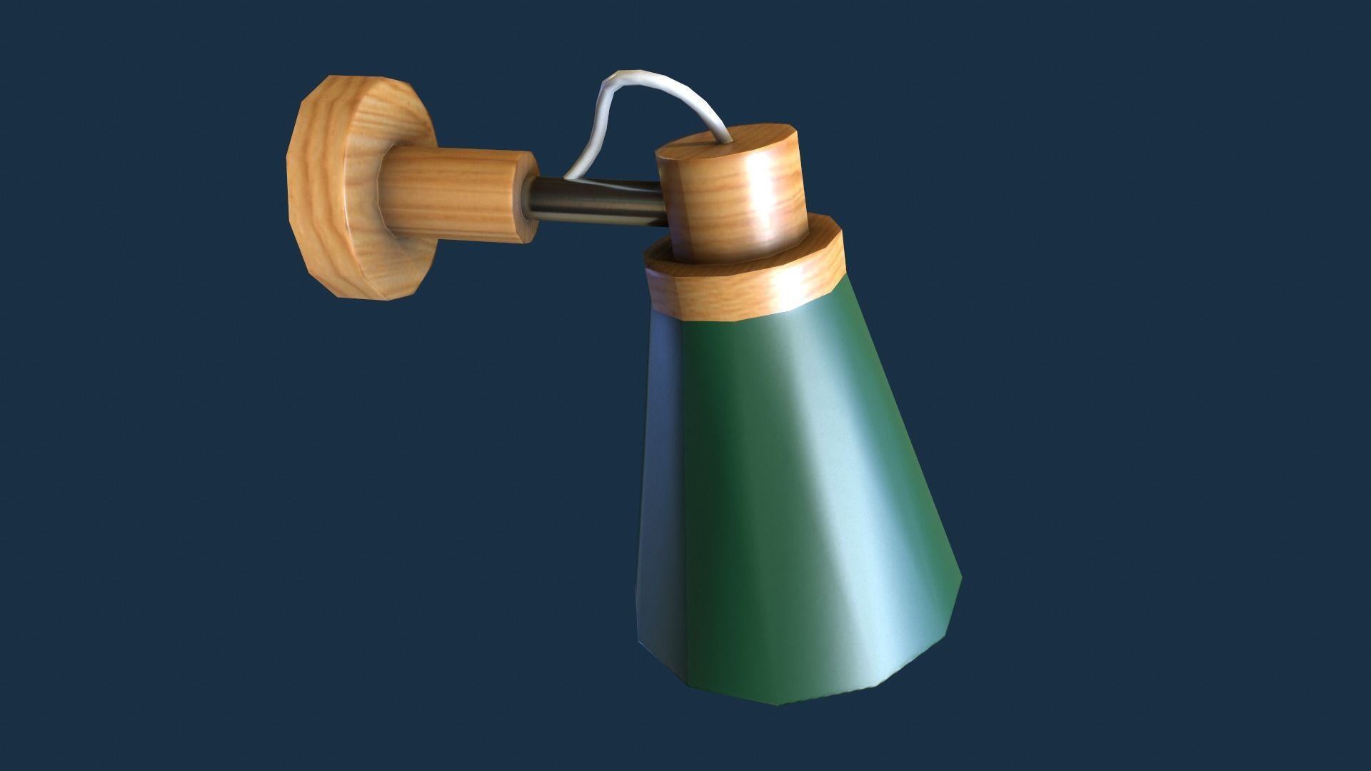 Set Of Lamps Low-poly 3D model_13