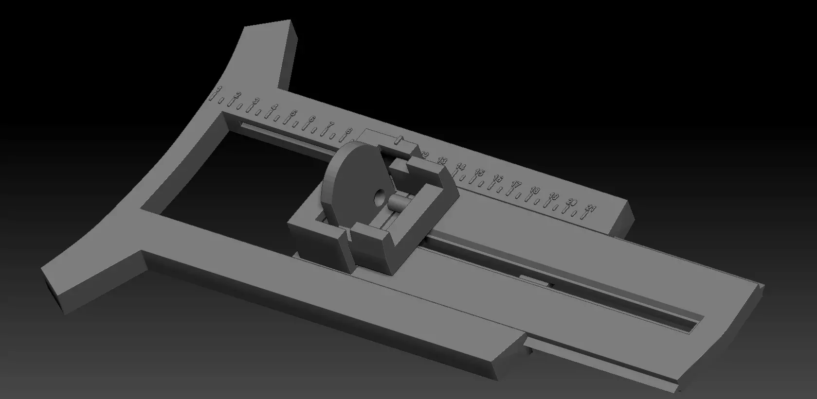 Felt hat brim cutter 3D print model