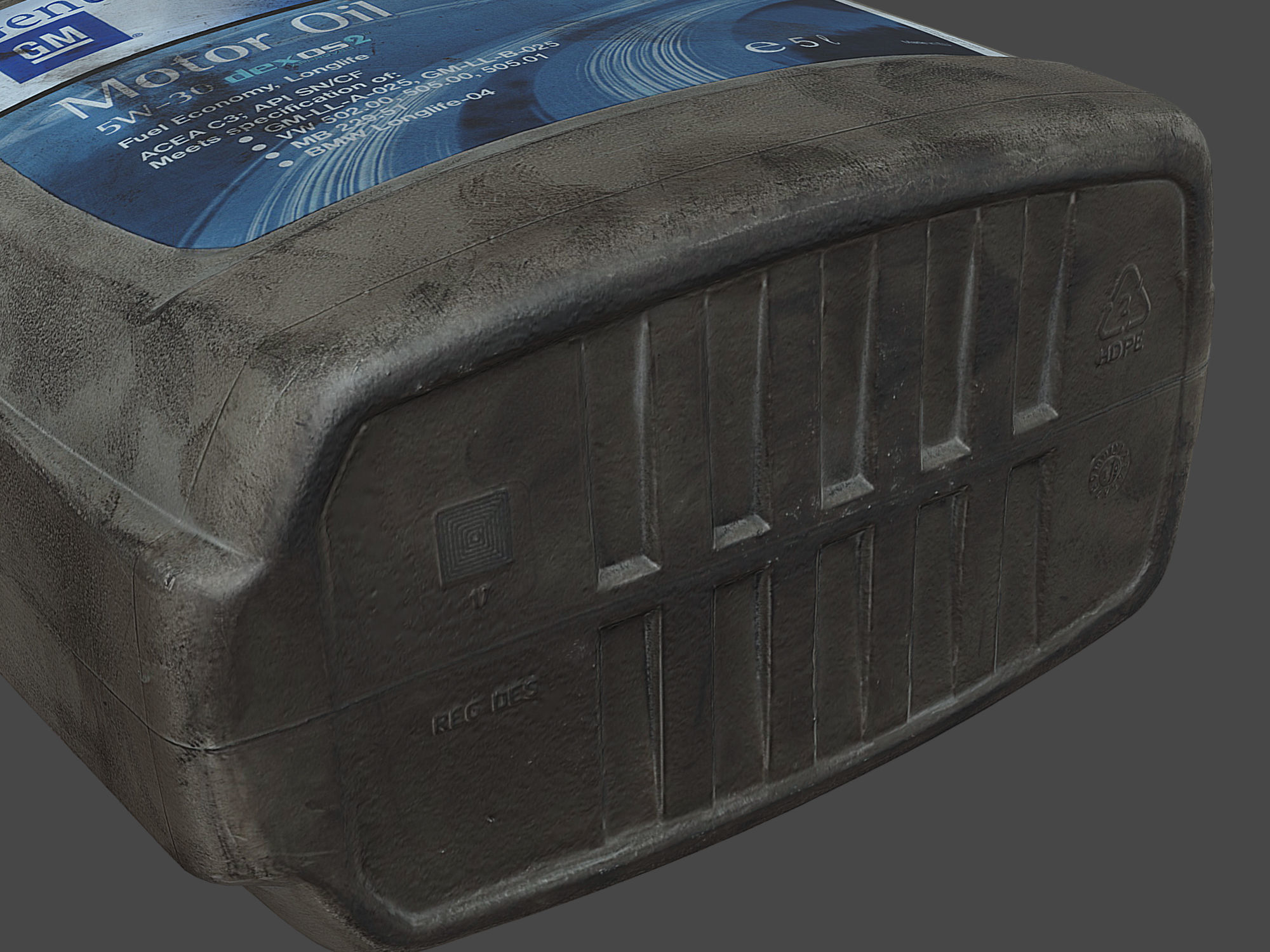 Motor Oil Canister 3D model_12