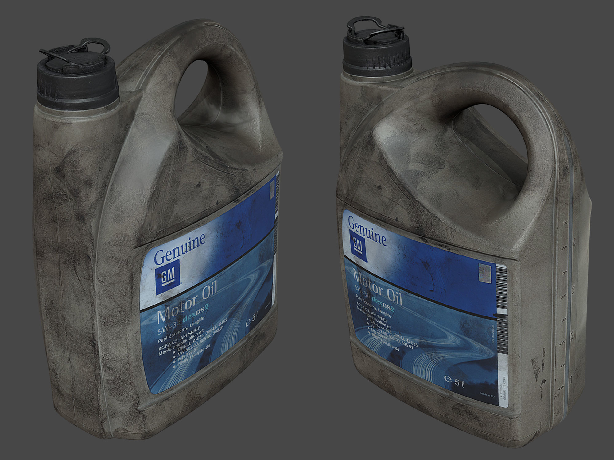 Motor Oil Canister 3D model_4