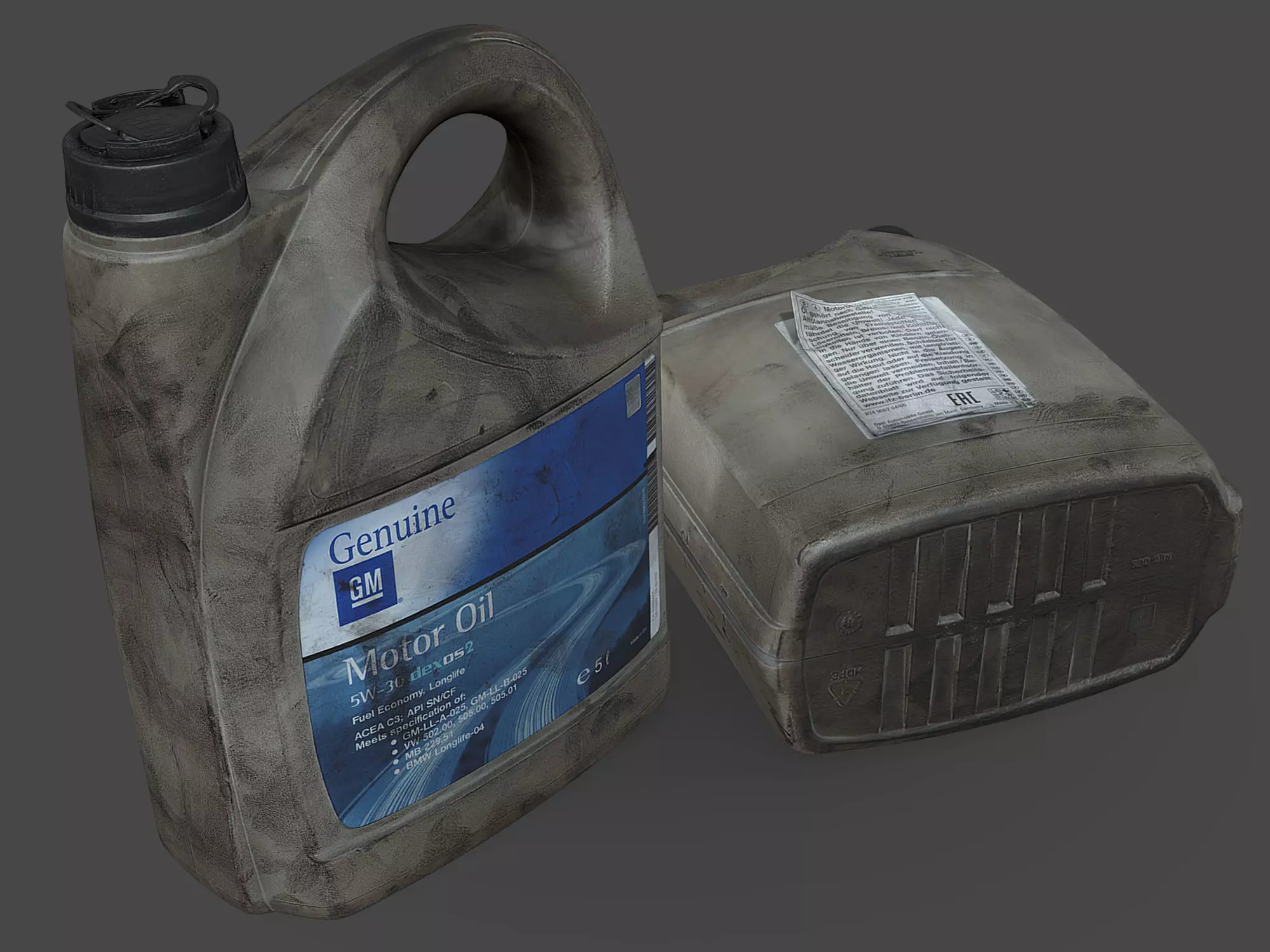 Motor Oil Canister 3D model_0