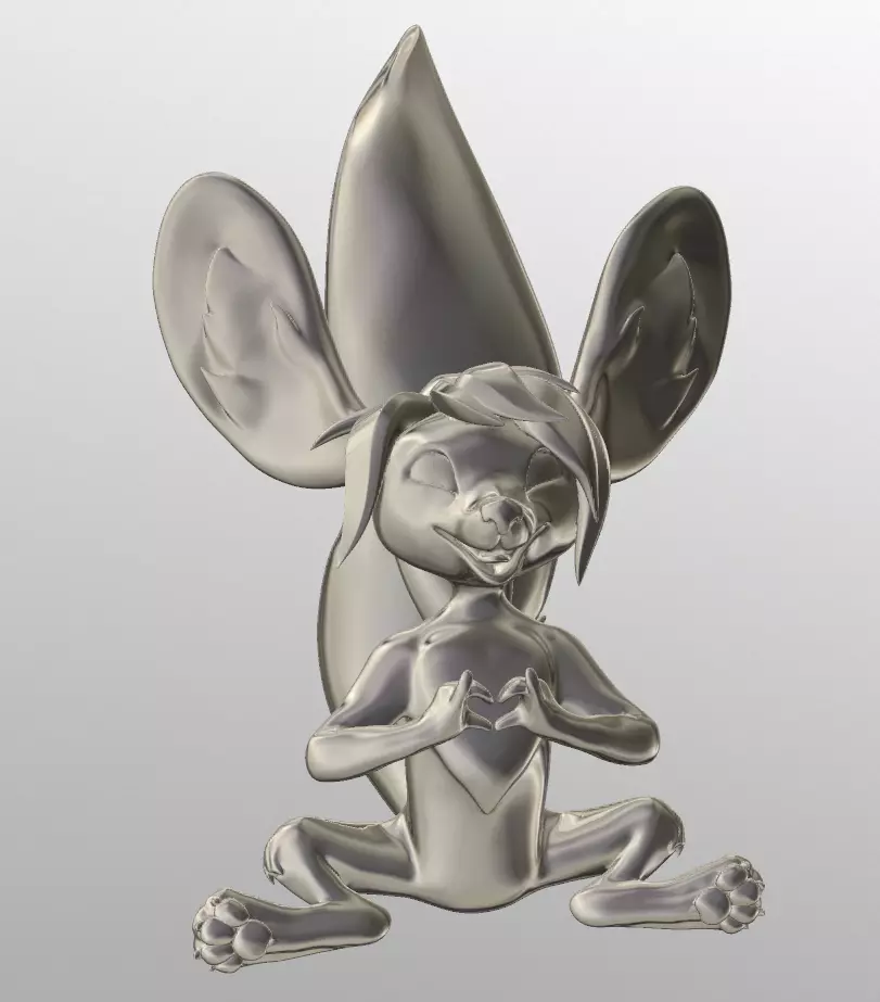 Fennec with love for you 3D print model