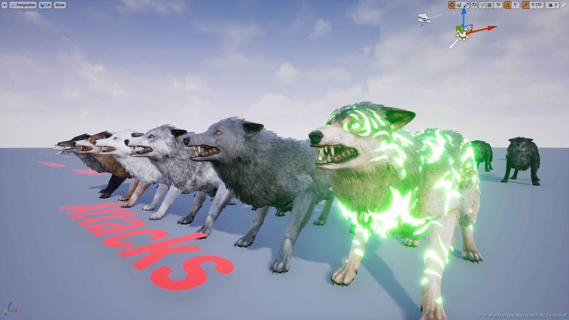 Wolf Realistic 3D model_18