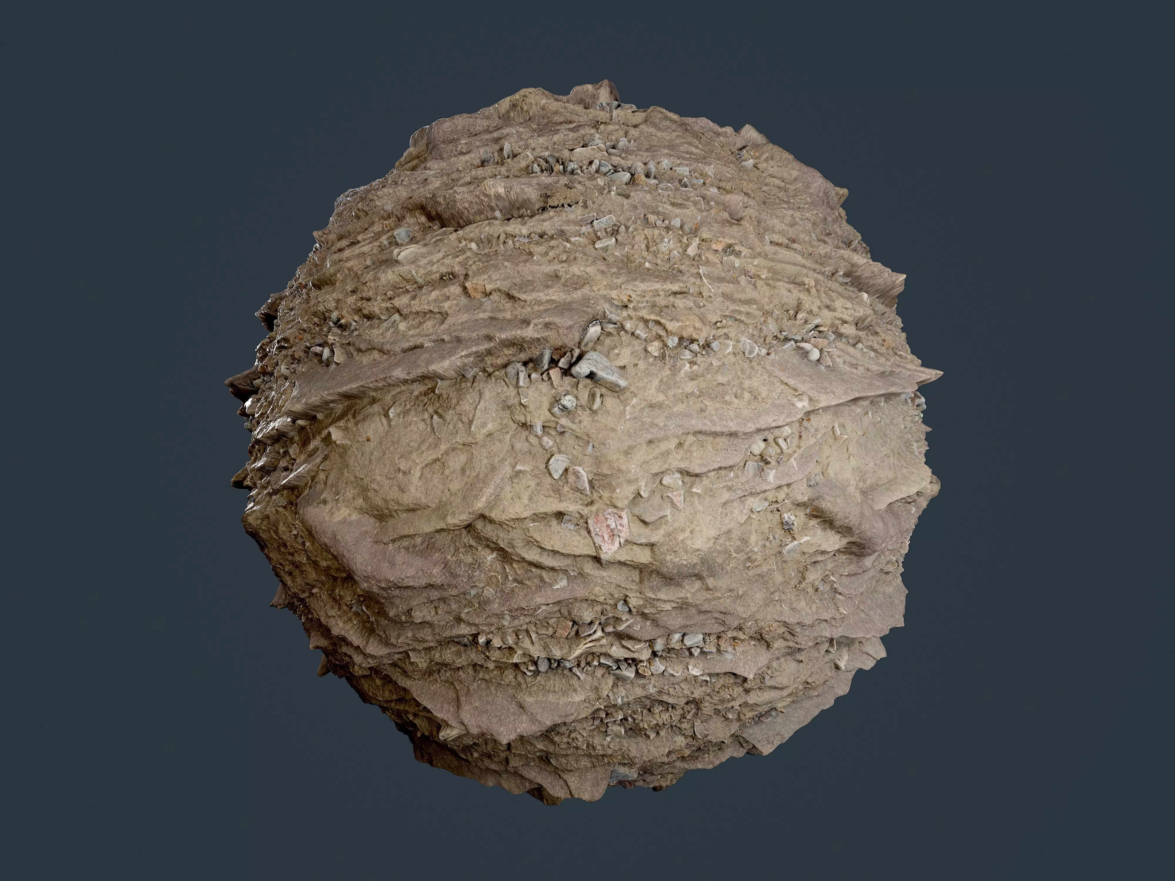 Rock Ground Stone Seamless PBR Texture 01 Texture_0