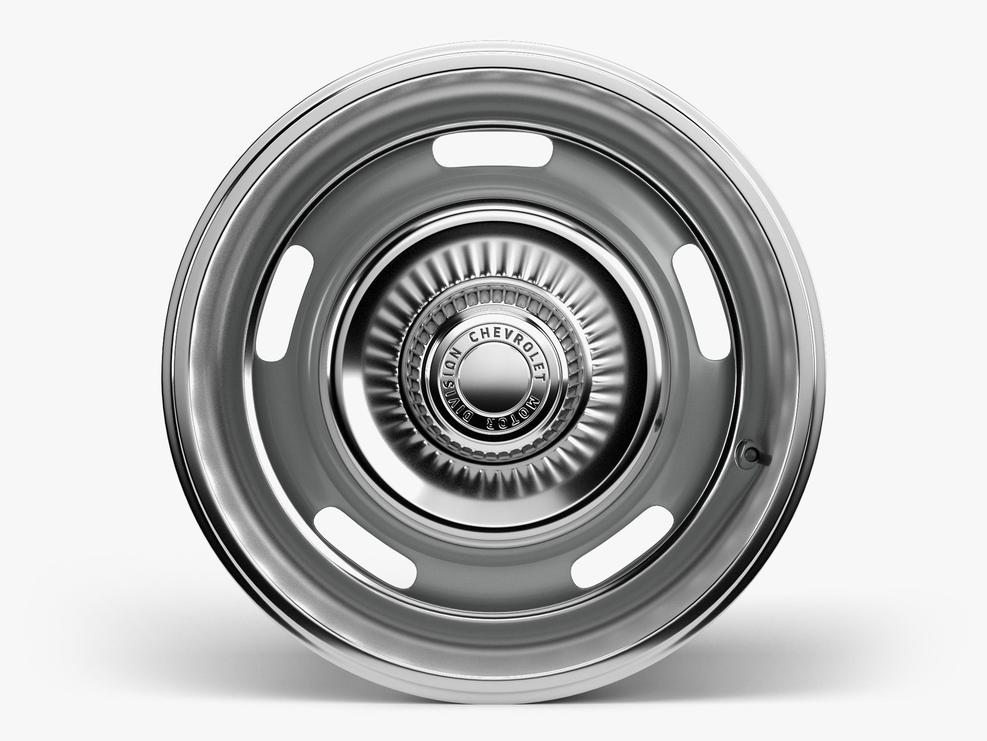 60s Rally Wheel with Trim 3D model_1