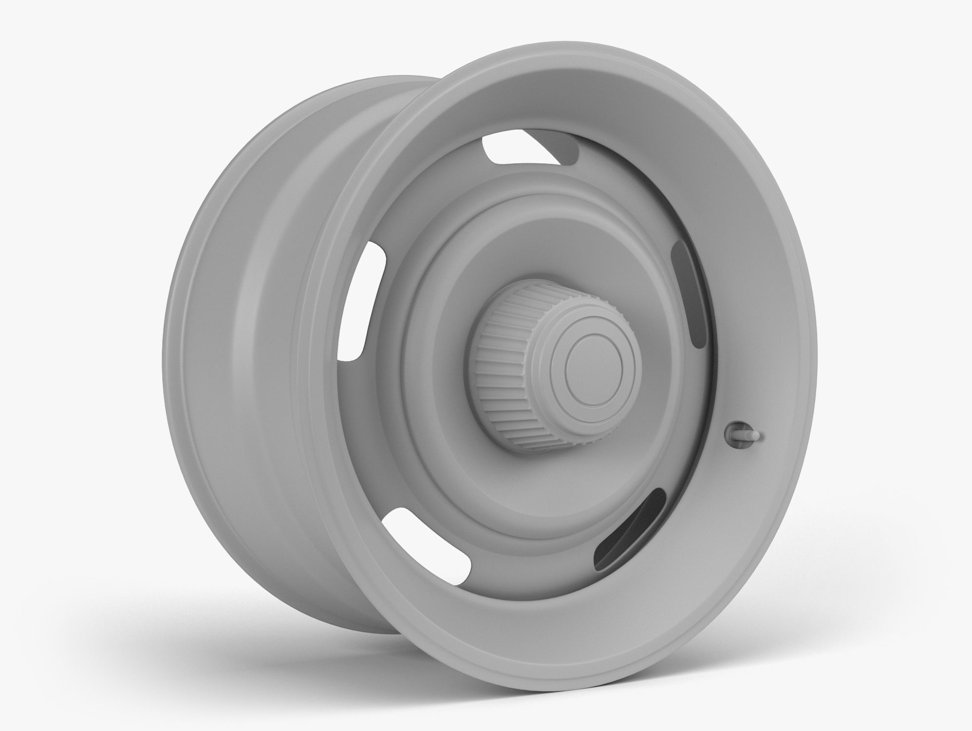 60s Rally Wheel with Trim 3D model_6